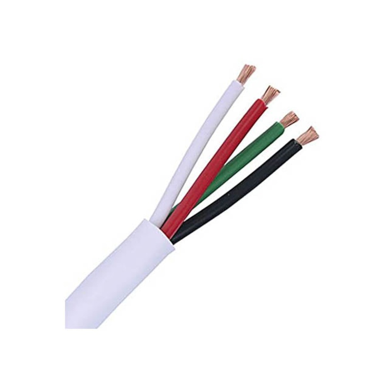 77229 – CABLE 4C 18AWG STR UNSH 500FT CMP PLENUM WHT
