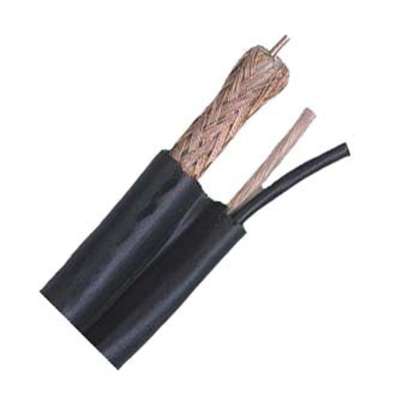 77286 – SIAMESE CABLE RG59U 18AWG/2C BLK 500FT