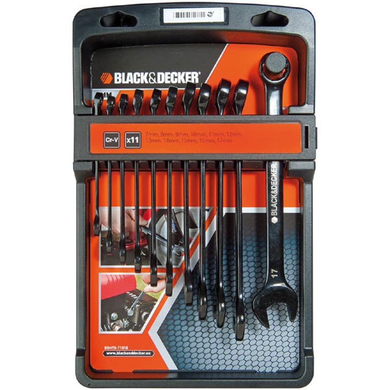 BDHT0-71618 – WRENCH COMBINATION METRIC 11PC/SET 7MM-17MM SIZES