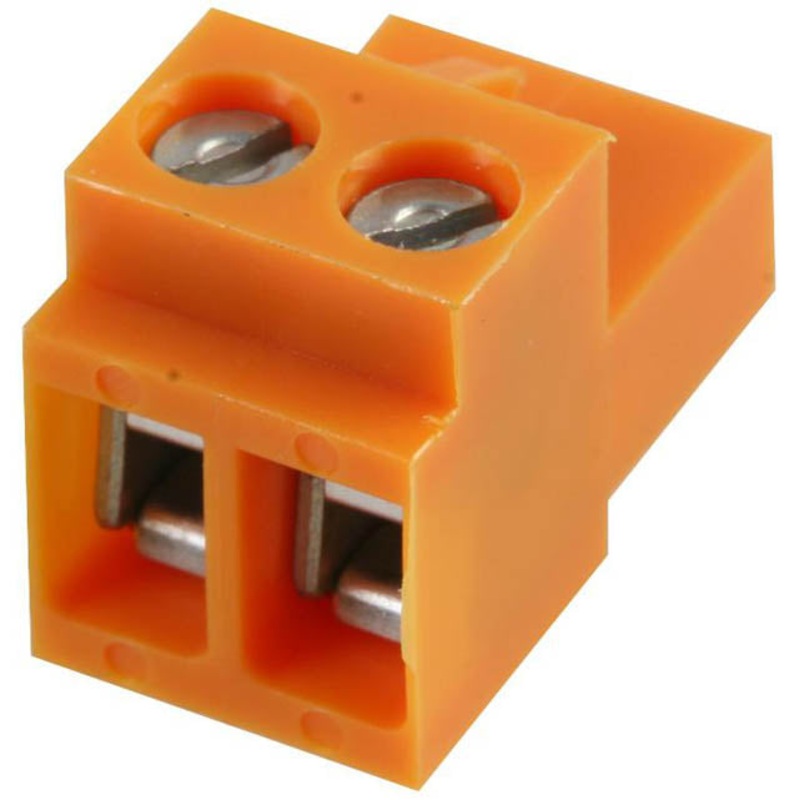 BL 2 SN OR – TERM BLOCK 2P FEM PLUG RA 5.08MM 22-12AWG 15A/300V 10MM WIDE ORG