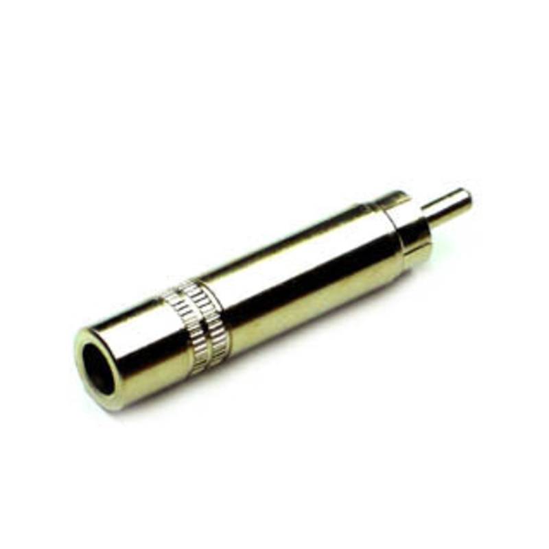 GAW-3325B-1 – AUDIO ADAPT 6.3MONOJK-RCAPL METAL
