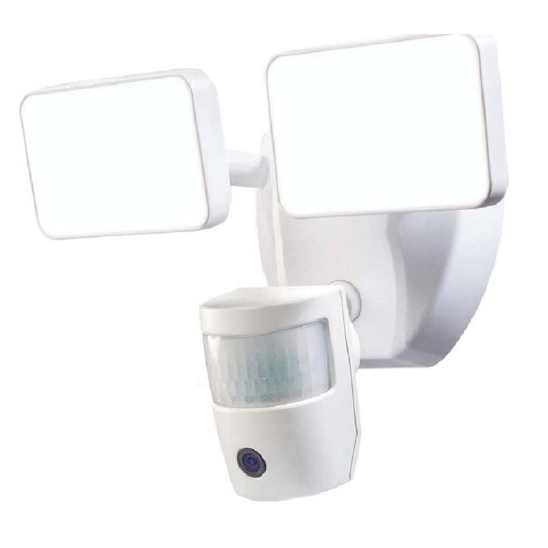 HZ-9300-WH – SECURITY LIGHT MOTION ACTIVATED 1080P VIDEO TWIN HEAD LED 2000LU