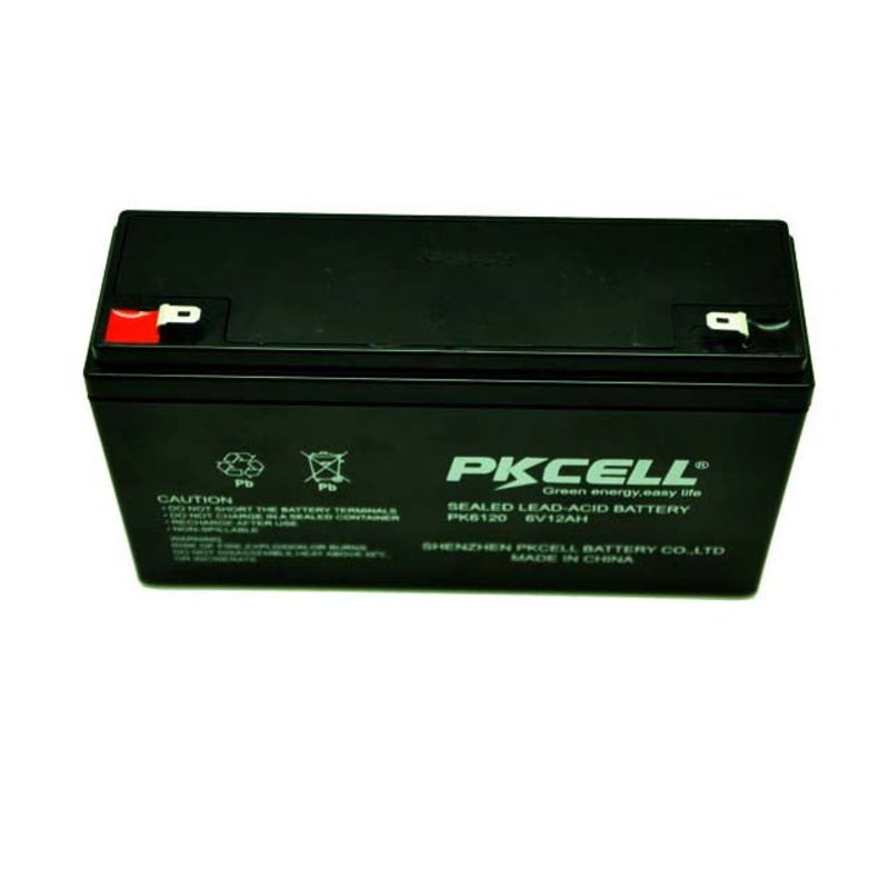 PK6120 – BATTERY LEAD ACID 6V 12AH .187QT 5.94X1.97X3.70IN(LXWXH)