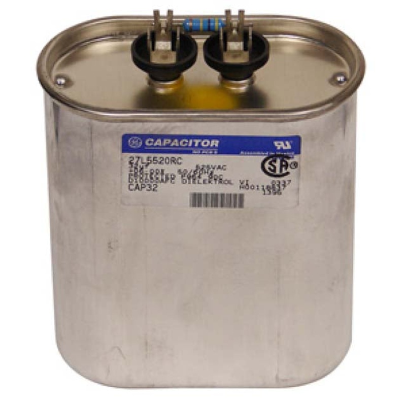 27L5520RC – CAP AC MR 32UF 525V OVAL 3.54X4.05IN WITH RESISTOR