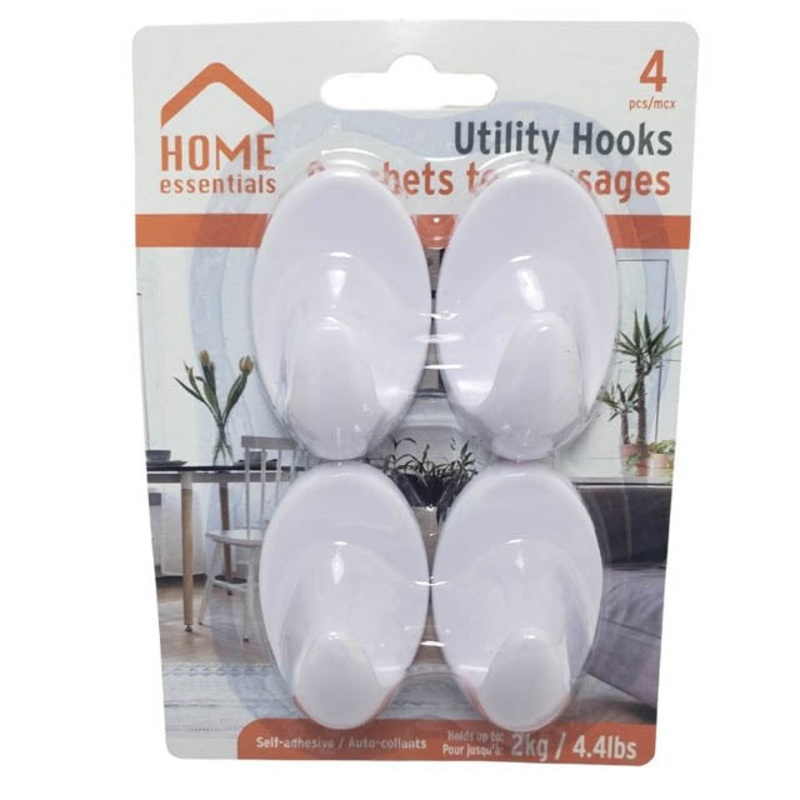 83341 – UTILITY HOOK ADHESIVE 4pcs/pack (4 pcs/pkg)