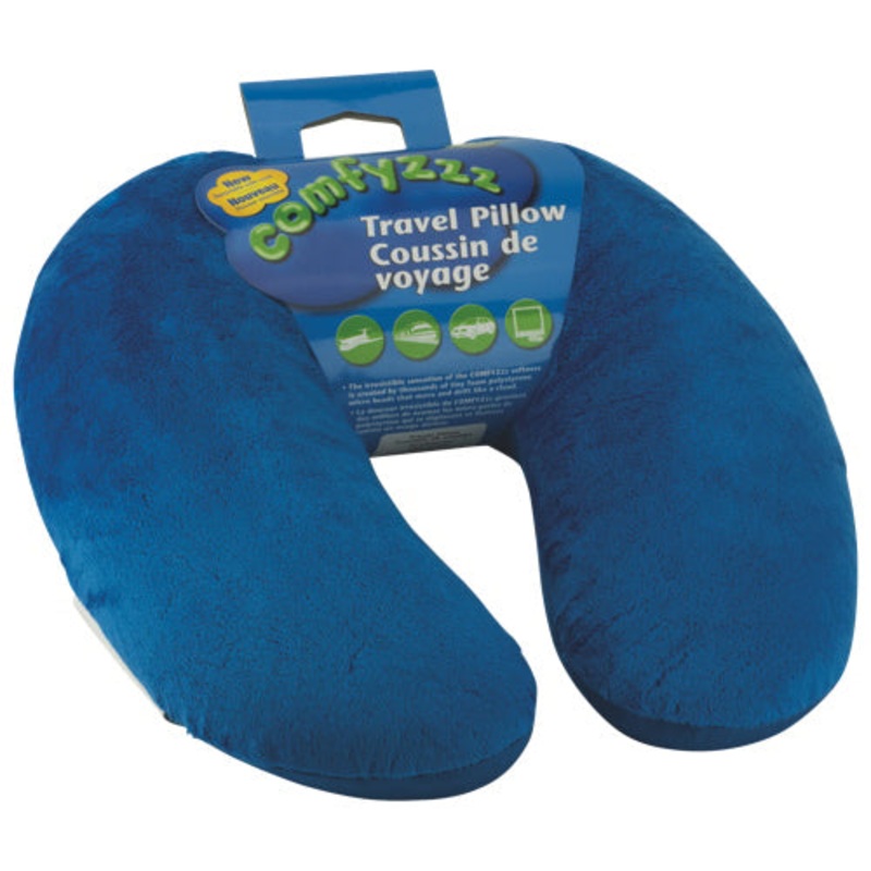 85-6764 – TRAVEL PILLOW ASSORTED COLORS REMOVABLE OUTER COVER