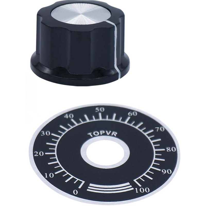 HAAC-250 – KNOB 1/4IN PLAST 24MM SCREW WITH DIAL BLACK
