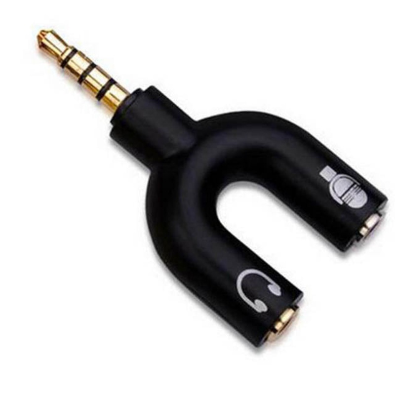 37370 – AUDIO ADAPT 3.5STERPL 4C-2X3CJK SPLITS MIC AND AUDIO
