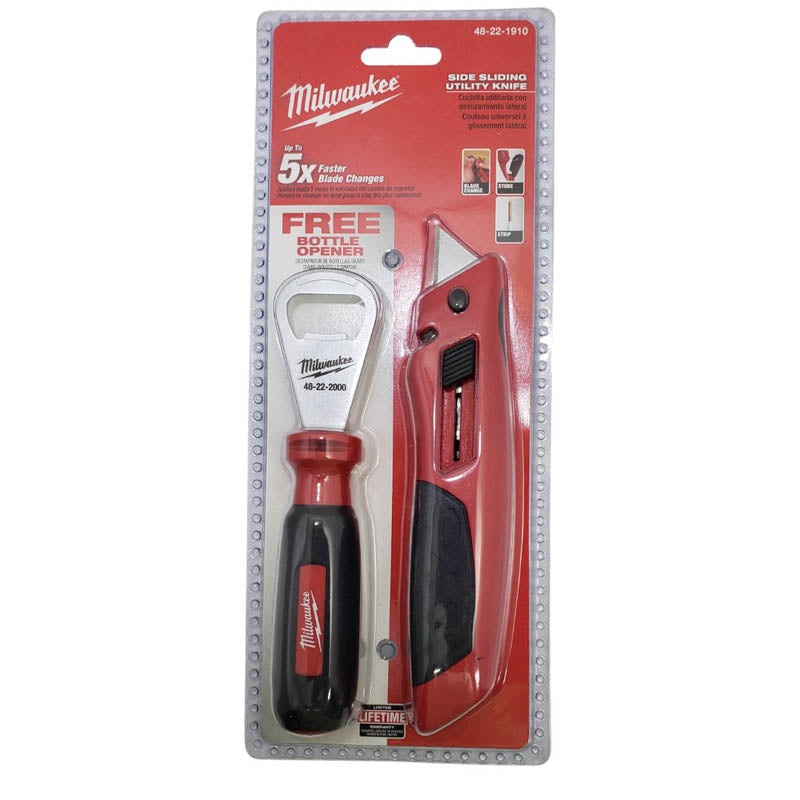 48-22-1910 – KNIFE UTILITY 6IN WITH MAGNETIC BLADE STORAGE & BOTTLE OPENER