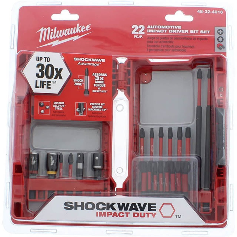 48-32-4016 – SCREWDRIVER MULTIBIT 22PC/SET MAG NUT DRVR SOC ADPTR PHIL BIT