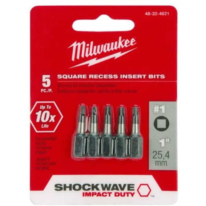 48-32-4621 – ROBERTSON BIT #1X1IN  (5 pcs/pkg)