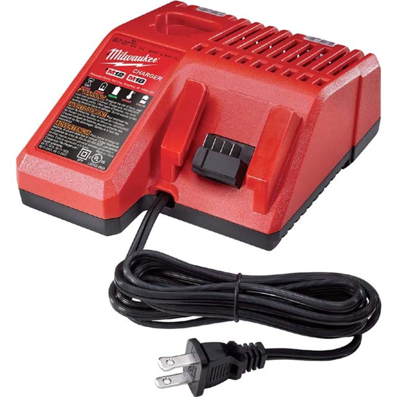 48-59-1812 – BATTERY CHARGER M12 M18 LITHIUM ION 12/18V **USED LIKE NEW**