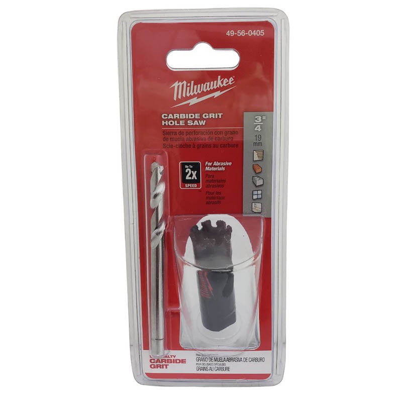 49-56-0405 – HOLE SAW 3/4IN CARBIDE GRIT