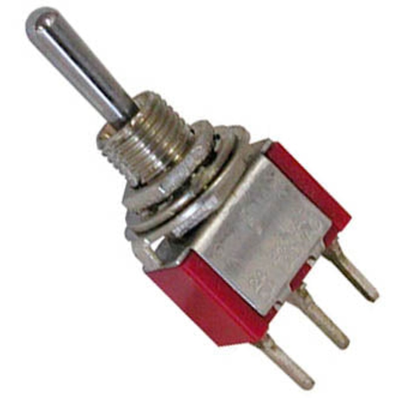 7101MPDCQE – TOGGLE SWITCH 1P2T 5A ON-NONE-ON 5A/120VAC PCST THR