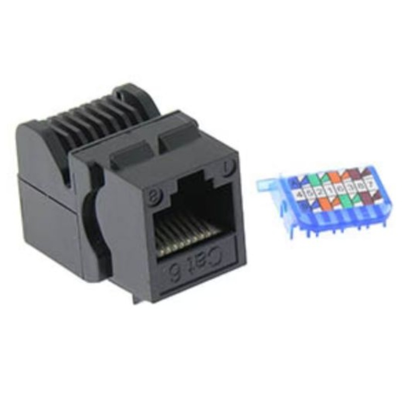 AGC-141C – KEYSTONE JACK CAT5E BLK TOOLLESS