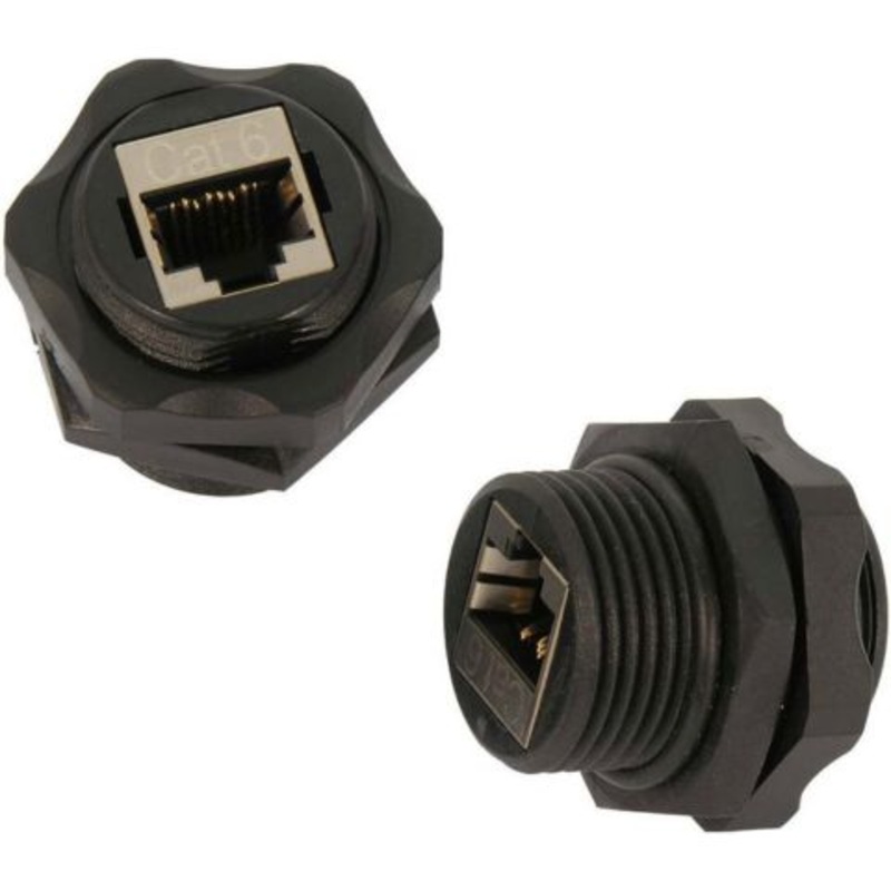 AGD-179 – RJ45 COUPLER CAT6 SH BULKHEAD PANEL MOUNT FEM-FEM