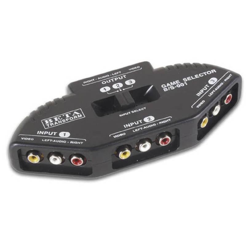 ARH-102A – AUDIO/VIDEO SWITCHER 3 CHANNEL
