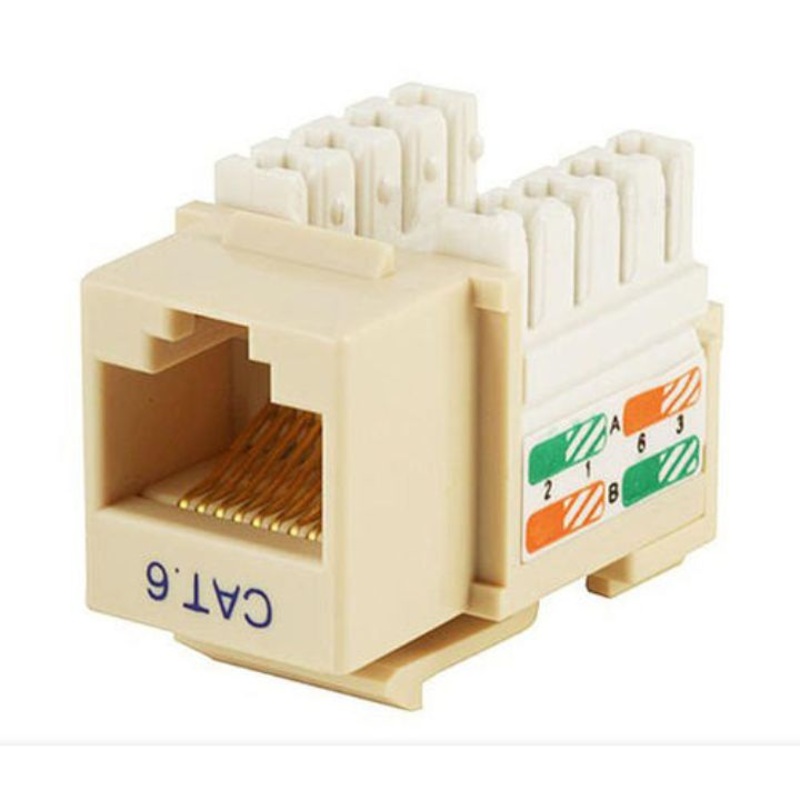 C5EKJIV – KEYSTONE JACK CAT5E IVORY 110