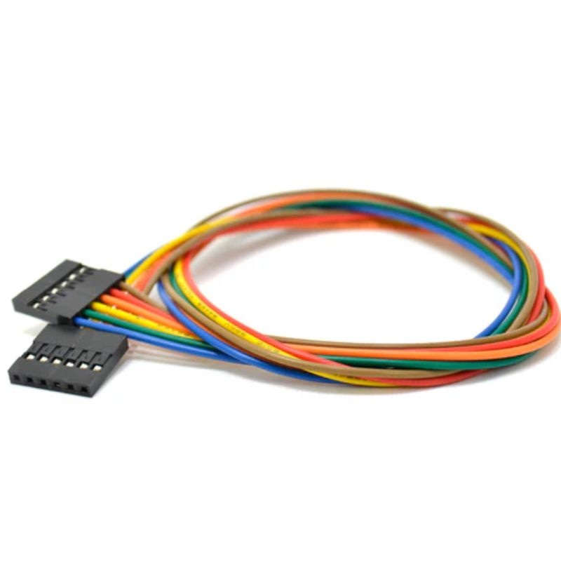 CONCG-045600 – JUMPER WIRE FEM/FEM 6P 15INCH 24AWG ASSORTED COLOR 0.1IN PITCH