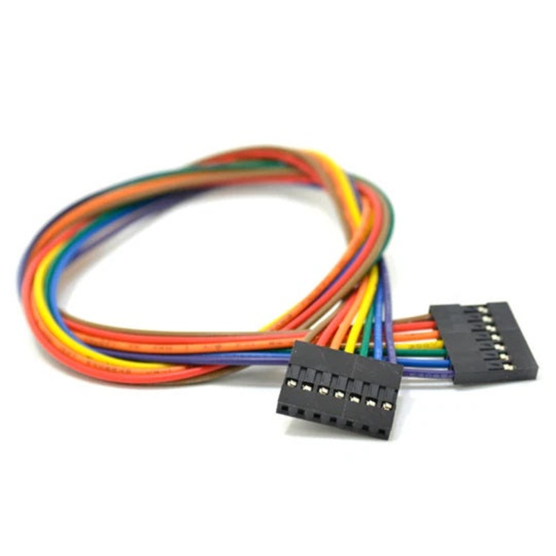 CONCG-045700 – JUMPER WIRE FEM/FEM 7P 15INCH 24AWG ASSORTED COLOR 0.1IN PITCH