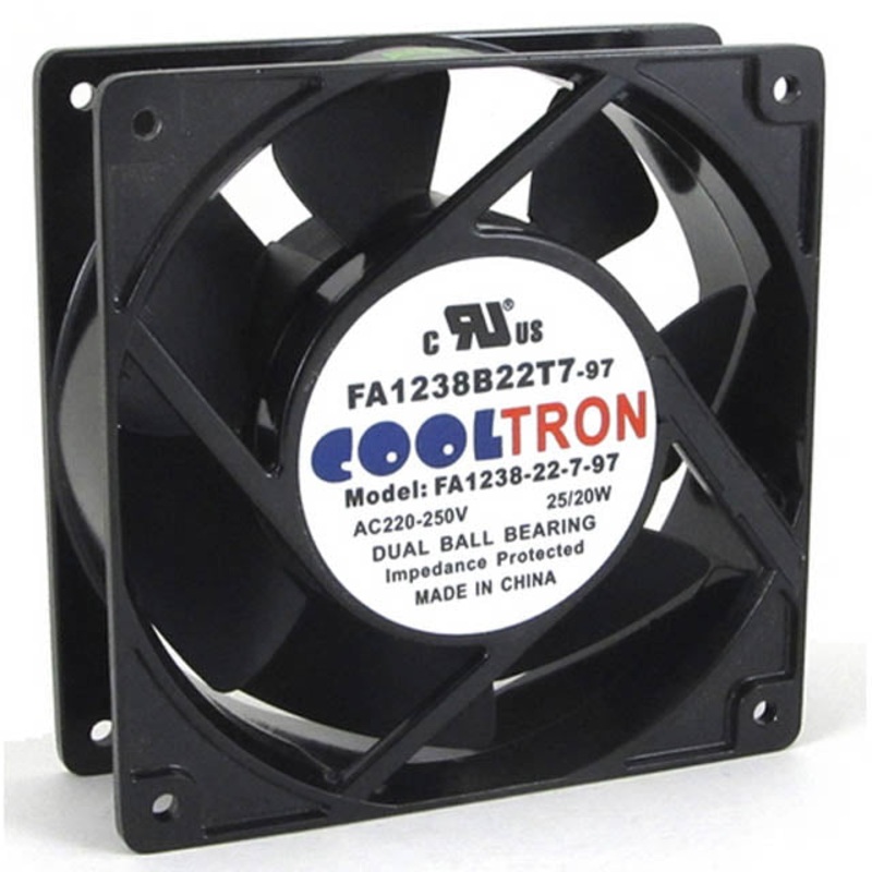 FA1238B22T7-97 – FAN AC 230V 4.7X1.5IN BB W/TAB 2500/2800RPM