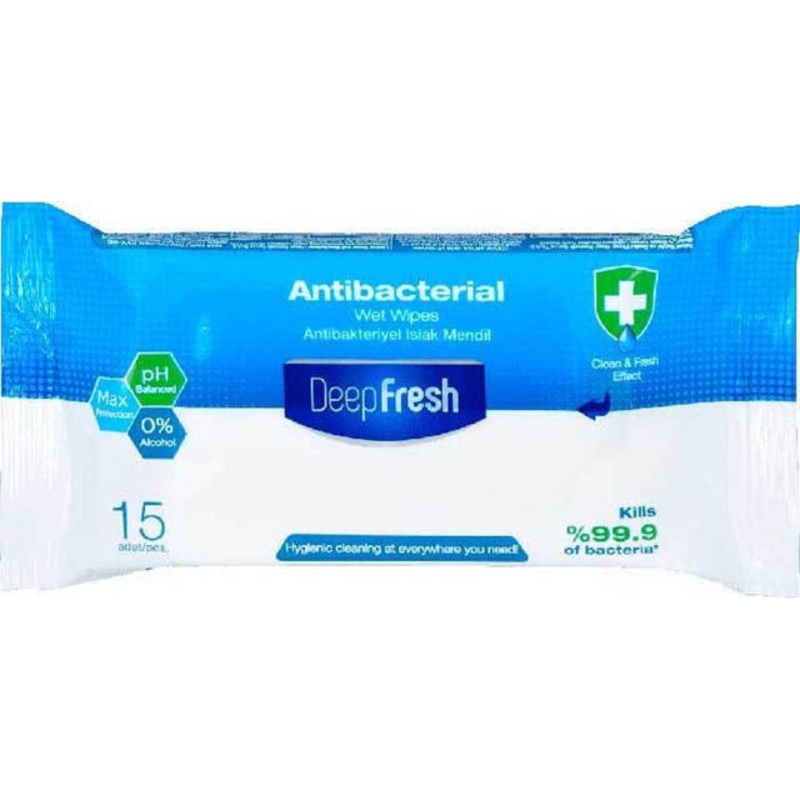 H610 – ANTIBACTERIAL WIPES ALL PURPOSE CLEANSING 15PCS/PACK (15 pcs/pkg)