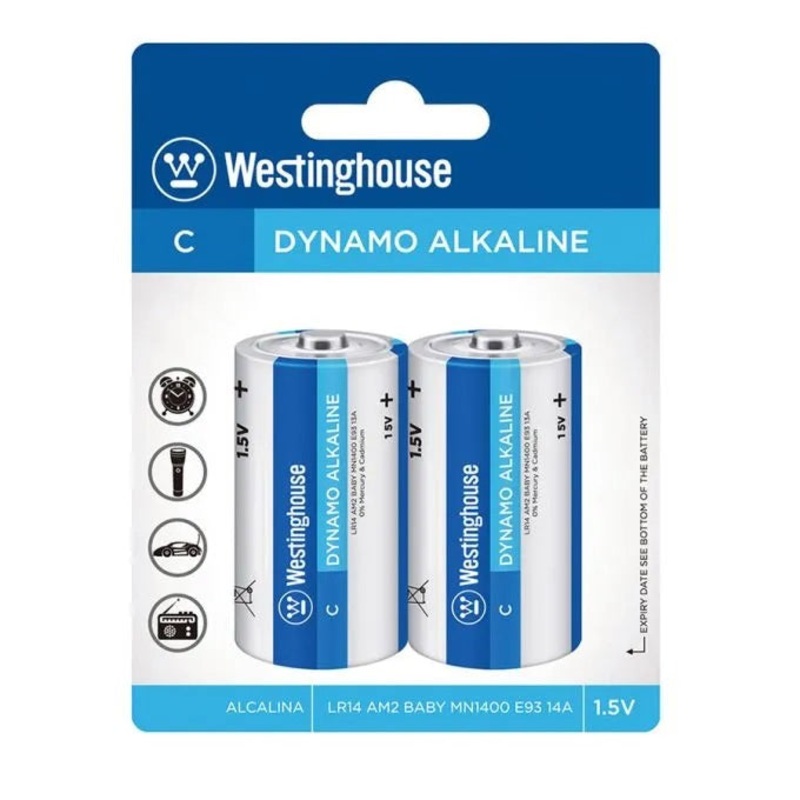LR14-BP2 – BATTERY ALKALINE C 1.5V  (2 pcs/pkg)