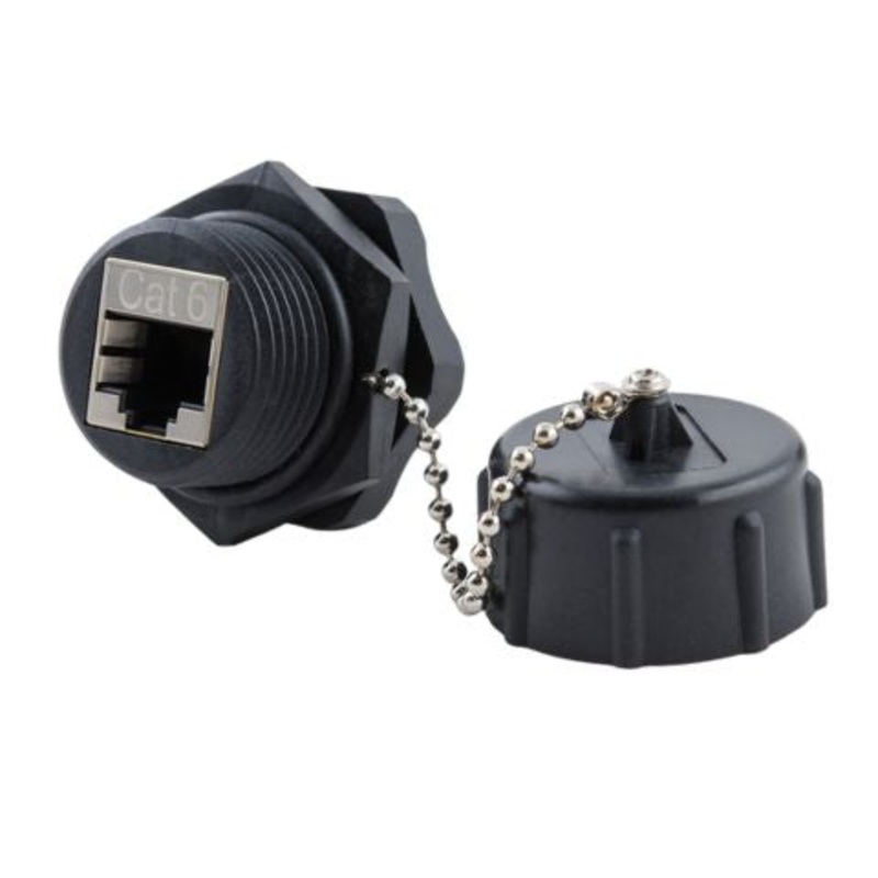 NP-J6SIPC – MODULAR JACK CAT6 SH PANEL MOUNT WITH DUST CAP WATERPROOF IP67