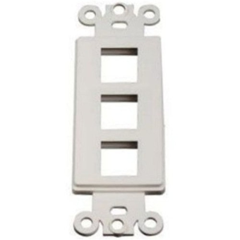 NP-JDS/3 – WALL PLATE DECORA INSERT 3PORT WHITE