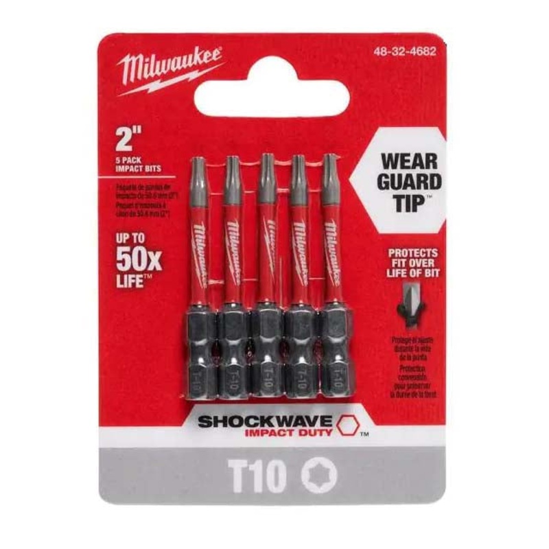 48-32-4682 – TORX BIT T10X2IN  (5 pcs/pkg)