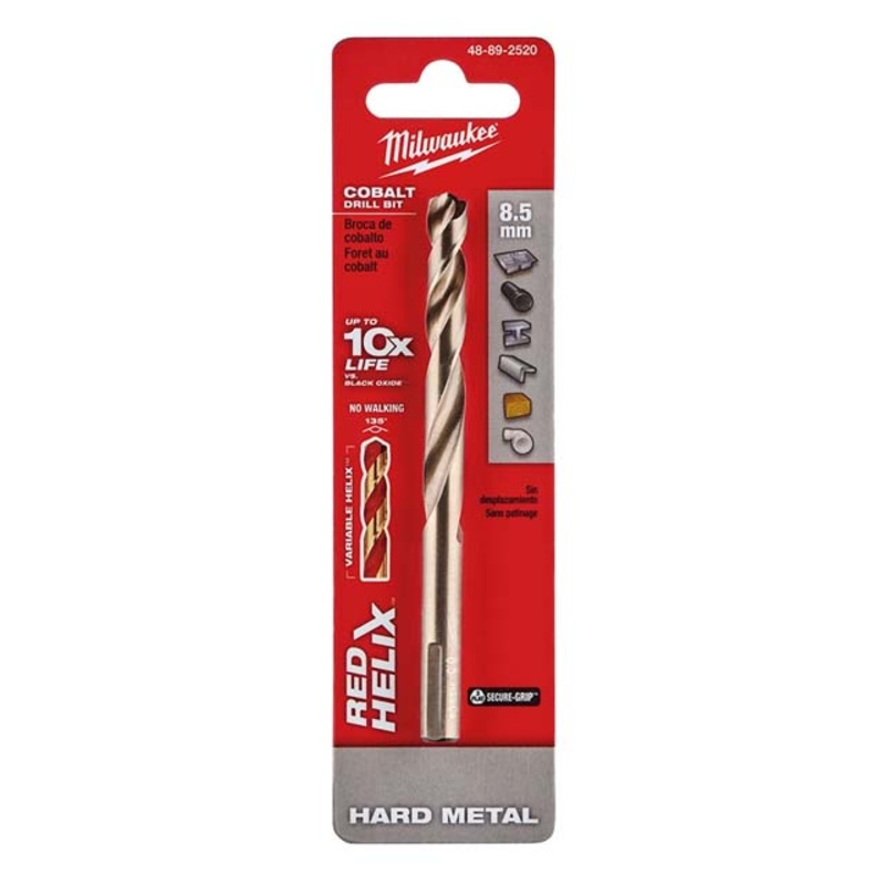 48-89-2520 – DRILL BIT METRIC RED HELIX 8.5MM COBALT HARD METAL