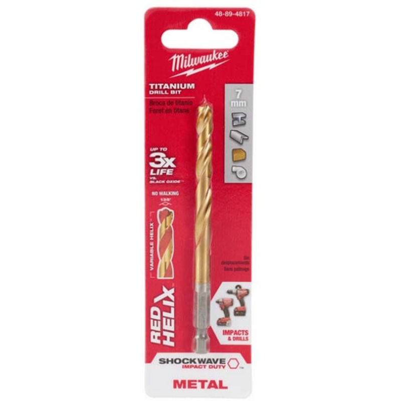 48-89-4817 – DRILL BIT METRIC 7MM SHOCKWAVE RED HELIX METAL