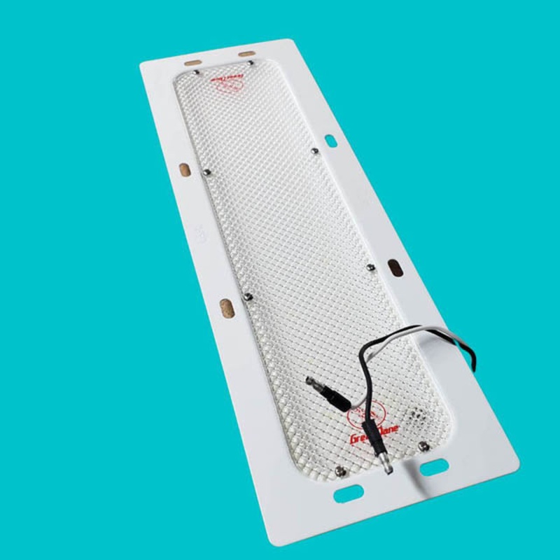 6161 – DOME LAMP RECT 18 LED 12VDC 2.2A 1200LM 5.76(W)X18.26(L)IN