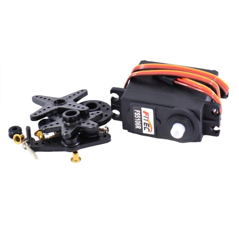 FS5106R – MOTOR SERVO MICRO 4.8-6V 6KG-CM 0.18SEC/60DEG 360 DEGREE