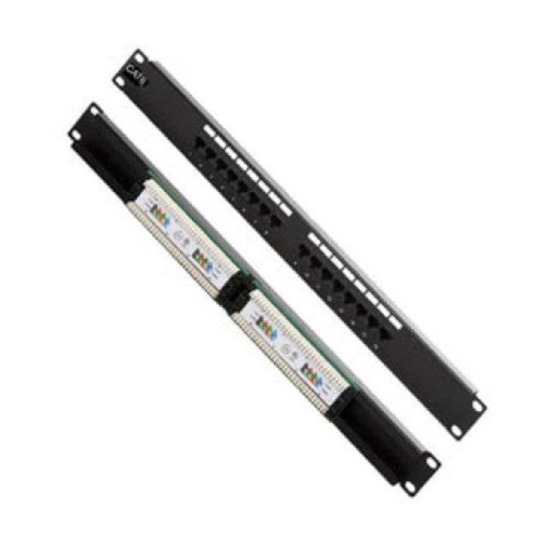 P16TKAA-C6CC – PATCH PANEL 16PORT CAT6 1U 19IN BLK