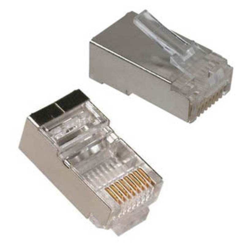 Z45-STP-100 – MODULAR PLUG 8P8C SOL SH CAT5E RND (10 pcs/pkg)