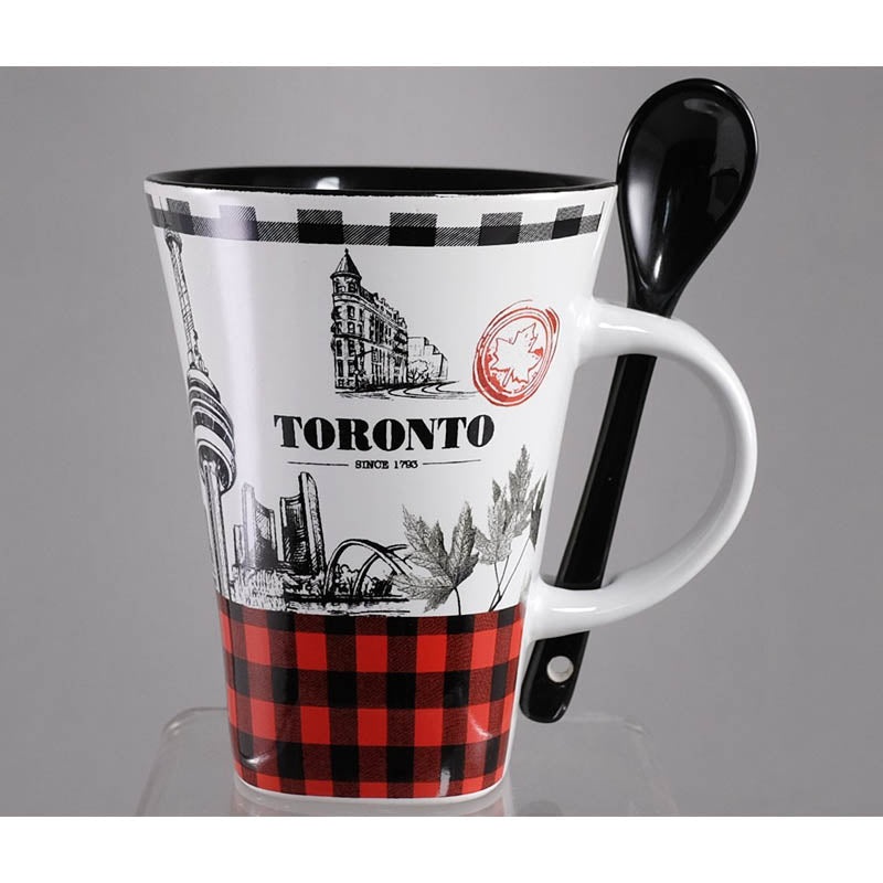 02-0122 – TORONTO SOUVENIR MUG 14OZ SPOON IN A BOX
