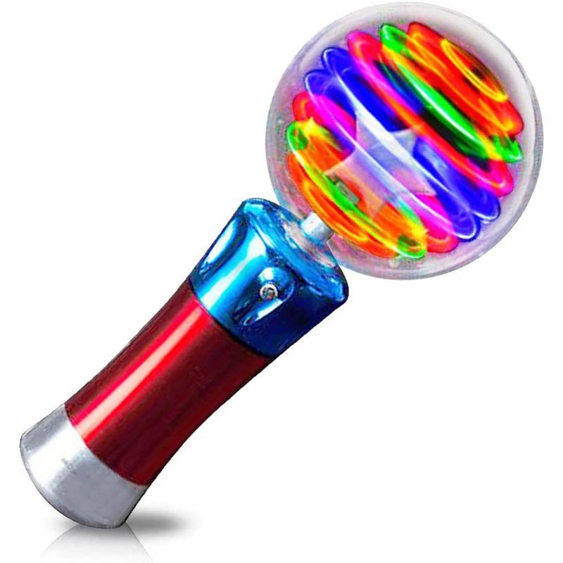 0712-04421 – HAND HELD MAGIC SPINNIG BALL FLASHING LED WAND 7.5IN