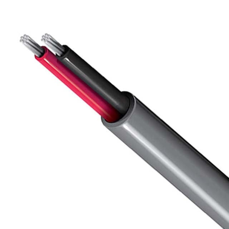 2002C-8HU3 – CABLE 2C 20AWG STR UNSH 2500FT 7TC 80C 300V PVC FT1 GRAY