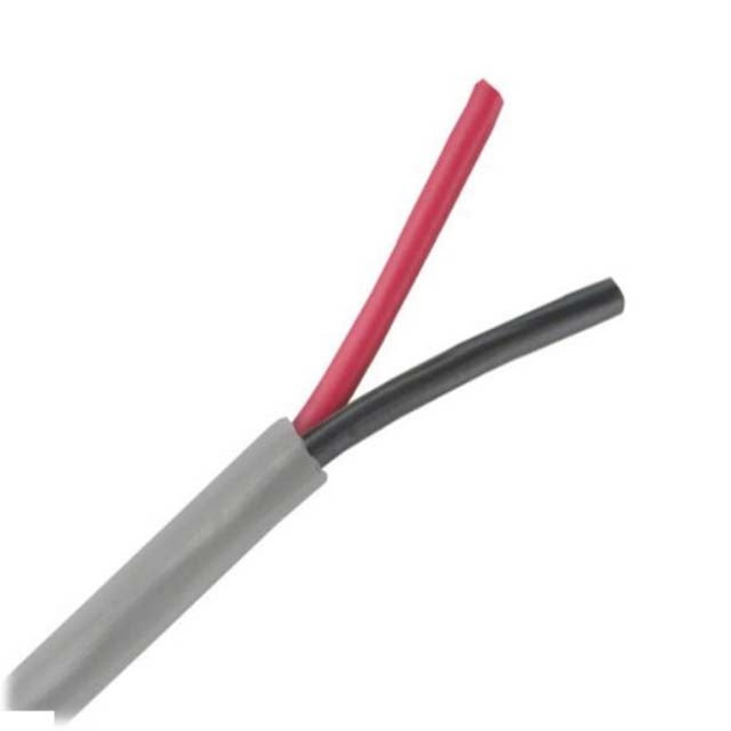 2002C-8HU3 – CABLE 2C 20AWG STR UNSH 871FT 7TC 80C 300V PVC FT1 GRAY