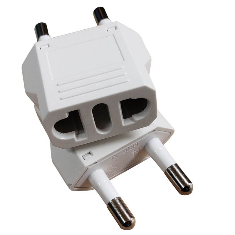 2P EURO 4.8MM – TRAVEL ADAPTER 2P MIDDLE EAST EAST EUROPE PL 4.8MM TO UNI JACK