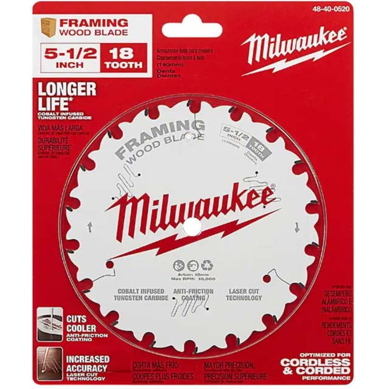 48-40-0520 – SAW BLADE 5.5IN 18T FRAMING WOOD CUTTING CIRCULAR BLADE