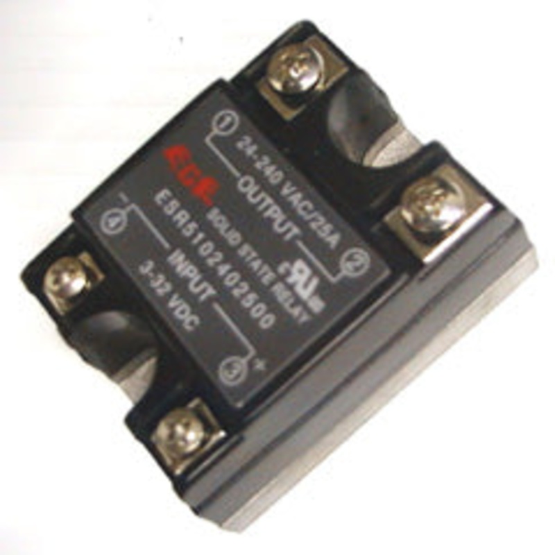 ESR5102402500Z – RELAY SSDC 3-32V 25A/240VAC SCREW MOUNT