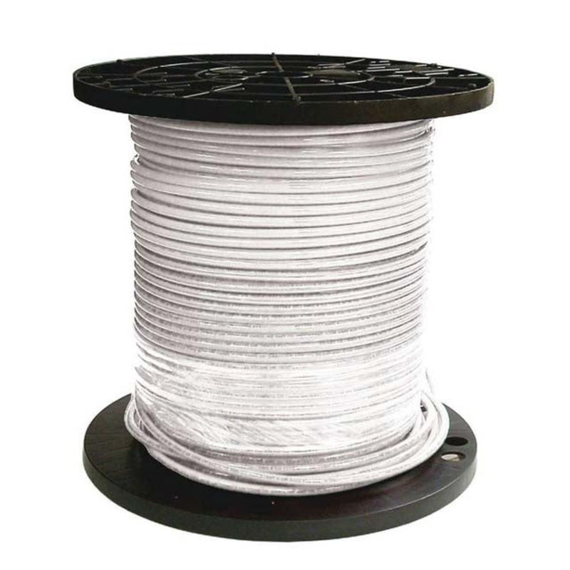 F040260309 – WIRE STRANDED 4AWG 500FT WHT MOISTURE RESISTANT 600V 105C
