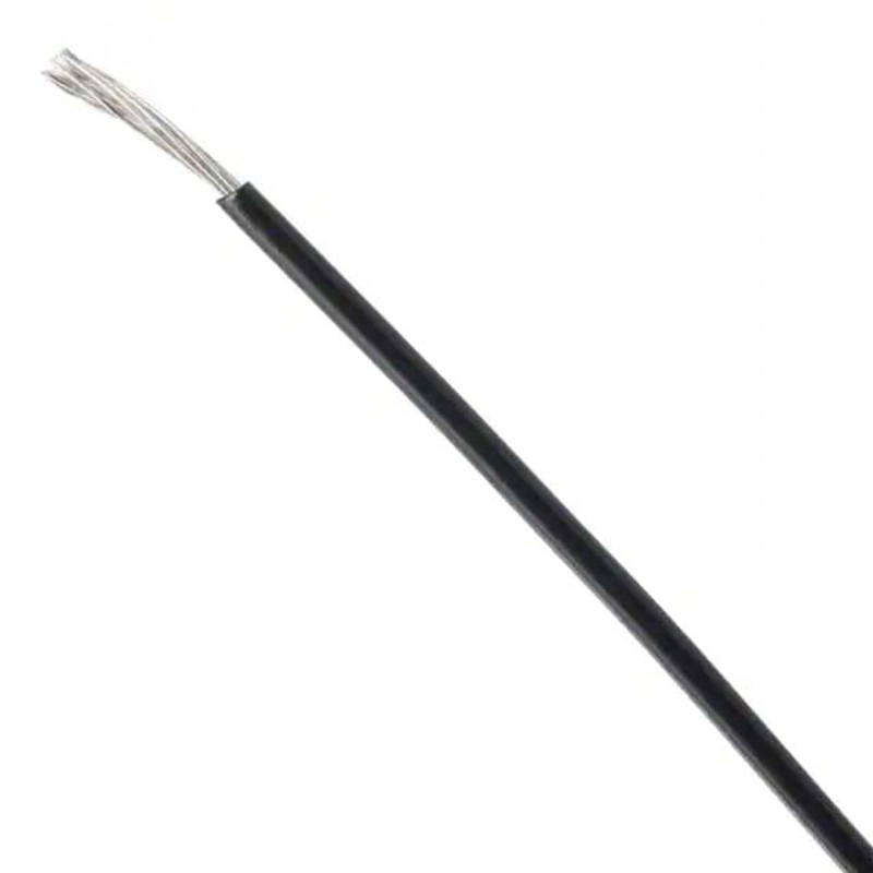 F14225 1000 – WIRE STRANDED 14AWG 4000FT BLACK TC FT2 600V 150C SR INSULATED