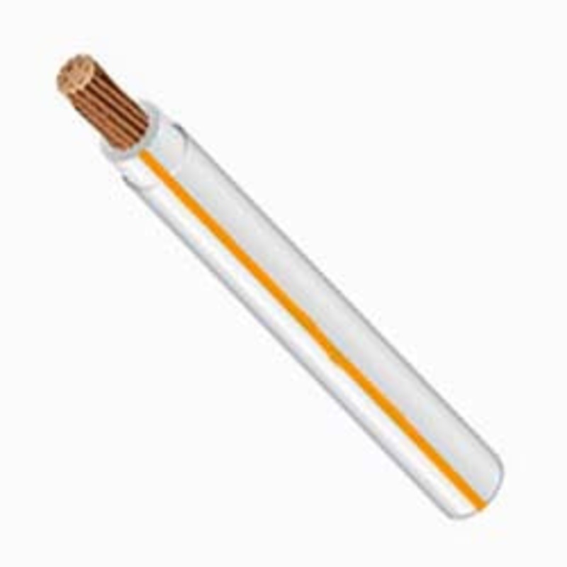NPA18T007 – TEST LEAD 18AWG WHITE 8500FT ORANGE LINE 200C 600V FT1 7 STR