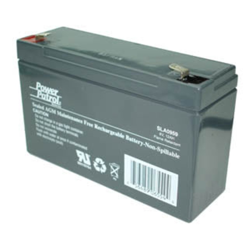 SLA0959 – BATTERY LEAD ACID 6V 12AH QTAB 5.94X1.97X3.70IN(LXWXH)