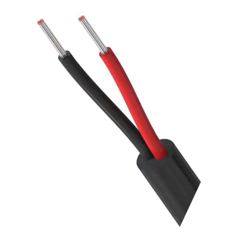 SPT1802C-00NOG – CABLE 2C 18AWG STR UNSH 1500FT 105C 300V PVC BLACK SPT-2