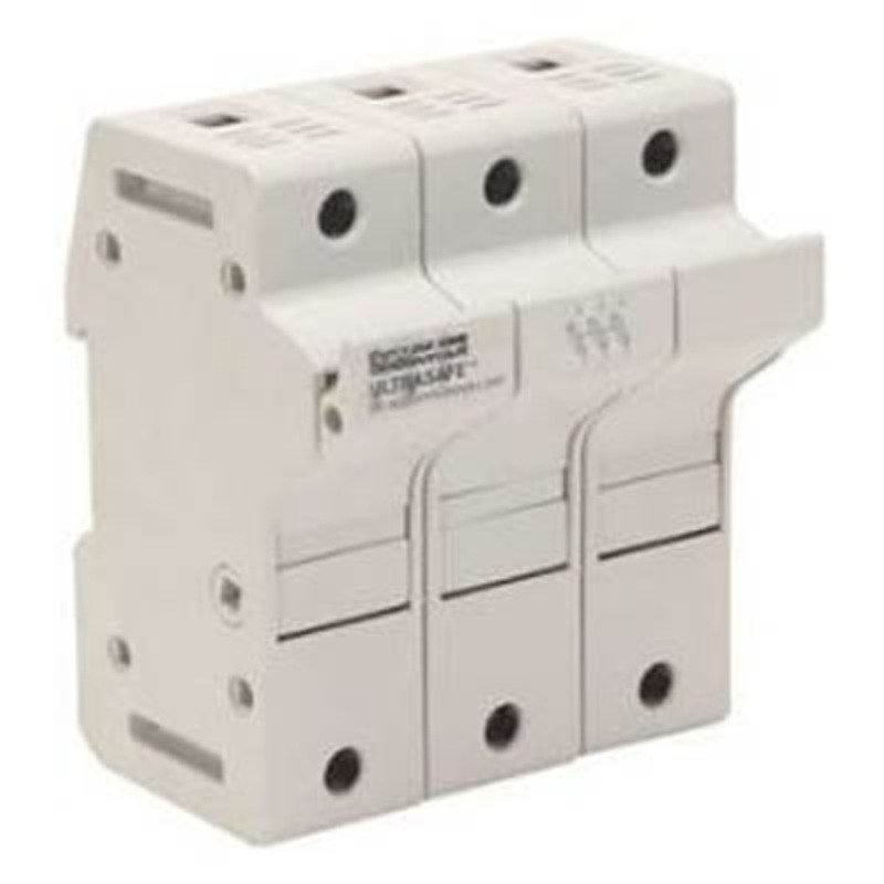 US3J3 – FUSE HOLDER 30A 600VDC/600VAC DIN RAIL CLASS J PRESSURE PLATE