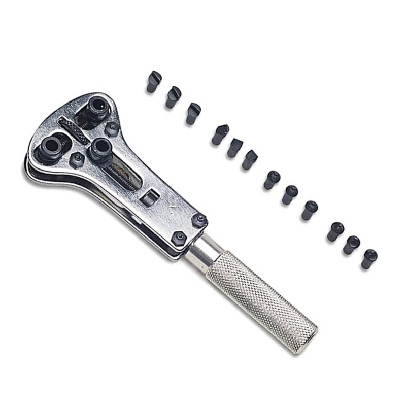 192G1 – WATCH CASE OPENER KIT 5.5INCH WRENCH 4 SETS OF CLAMPS